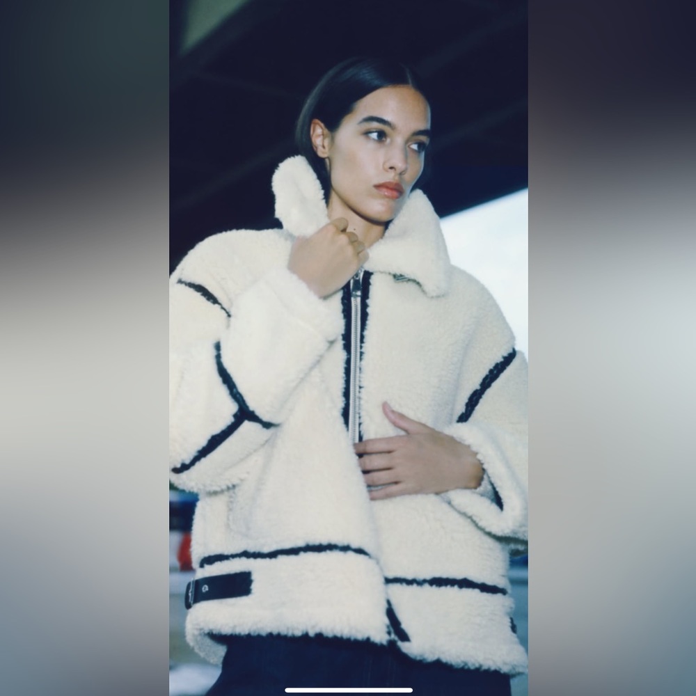 NWT zara faux fur bicker jacket